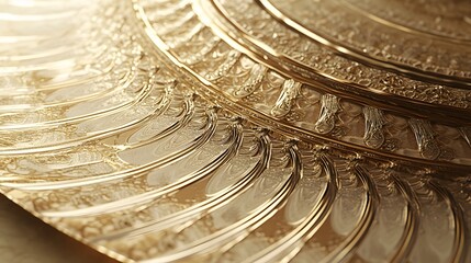 Luxury Golden Ornate Texture Background Image
