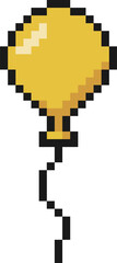 Fototapeta premium 8 bit birthday decoration balloon illustration