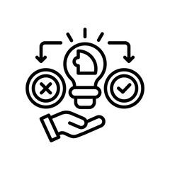 Hypothesize Solution line icon
