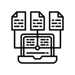 Collecting Data line icon