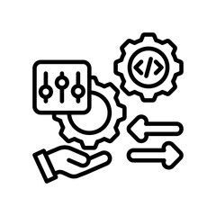 Configuration Management line icon