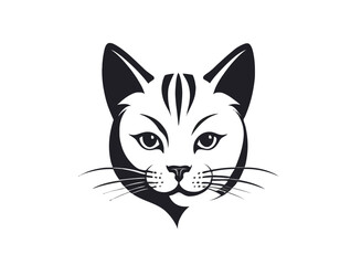 Obraz premium Asian Cat Head Vector Art, Intricate Powerful and Ready for Print or Web, Sharp Details. Strong Identity. Timeless Design, Symbolize Strength, Courage (1)
