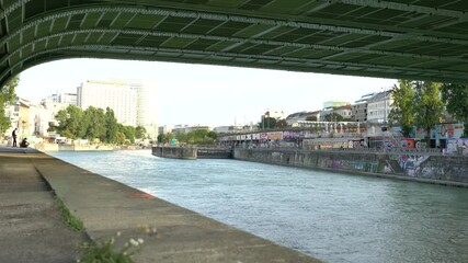 Donaukanal in Vienna, 28 August 2025, Vienna, Austria. 