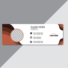 Modern creative  and professional email signature design.