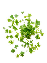 Chopped Parsley Leaves Isolated