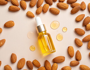 Beauty Almond Oil Skincare Luxury Background
