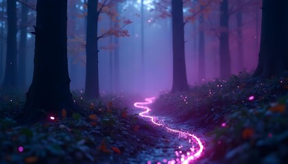 Obraz premium Futuristic data streams flowing across a dark background with neon purple and cyan hues, smooth and matte finish .