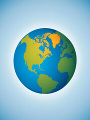 Fototapeta premium world planet earth isolated icon vector illustration design