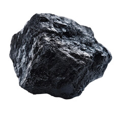 Obraz premium Dark Grey Speckled Rock on Transparent Background