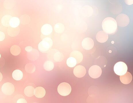 Soft pastel bokeh lights with dreamy blur, glowing circles for elegant abstract background design.