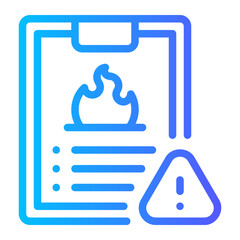 Obraz premium risk assessment gradient icon