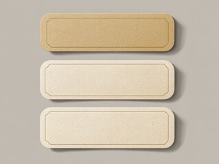 Fancy Rectangle. Set of Paper Labels and Frames in Various Shapes for Tags and Banners