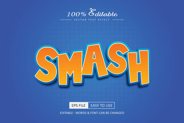 Smash Text Effect Editable Title for Comic Book Style