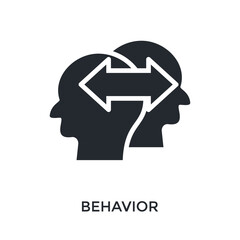 Behavior Icon Glyph Style. Vector Illustration For Graphic Design