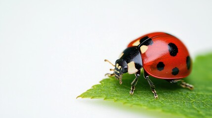 Obraz premium Ladybug on leaf