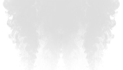 PNG of white smoke cloud expanding into thin misty outline, isolated airy vapor with transparent background, ideal for abstract art, dreamy graphics, decorative design, and digital visuals.
