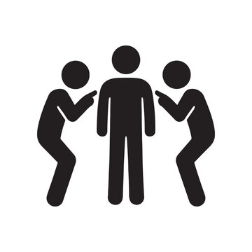 Bullying and Blame Icon &ndash; Harassment, Accusation & Peer Pressure