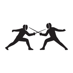 Fencing Match Icon – Duel, Foil, Epee & Sabre