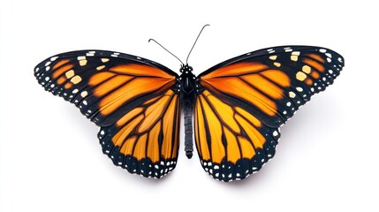 Fototapeta premium Monarch butterfly, wings open