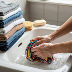 Hand Washing Clothes to save Energy Costs