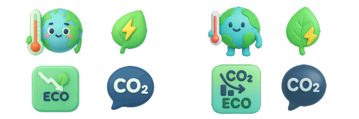 Fototapeta premium Adorable vectors for environmental awareness and sustainability