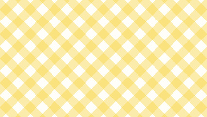 Pastel yellow checkered aesthetic seamless pattern