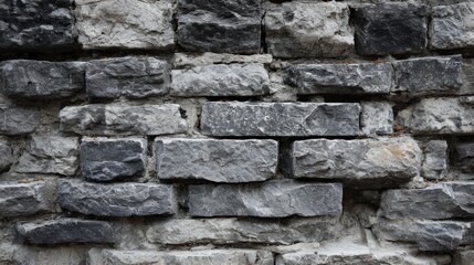 Obraz premium Gray stone wall close-up