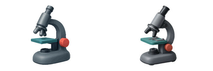 Microscope vector illustration for scientific exploration and study