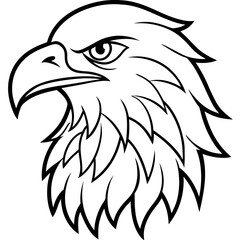 Majestic Eagle Head Vector