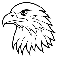 Majestic Eagle Head Vector