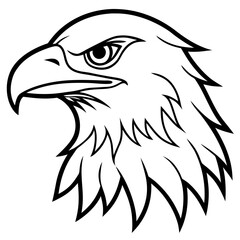 Obraz premium Majestic Eagle Head Vector