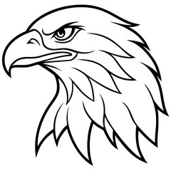 Majestic Eagle Head Vector