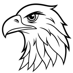 Majestic Eagle Head Vector