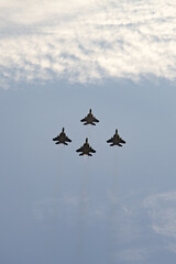 Fighter jets in flight