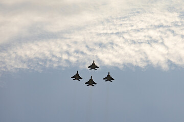 Fighter jets in flight