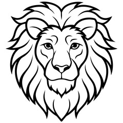 Majestic Lion Head Vector Art