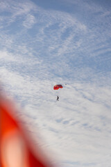 paraglider in the sky
