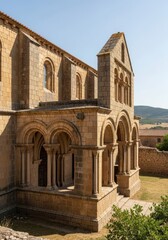 Exterior View of San Martin de Fromista Church: Spanish Architectural Marvel