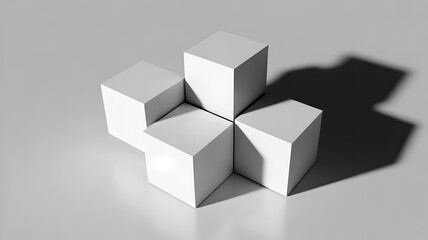 abstract 3d cubes
