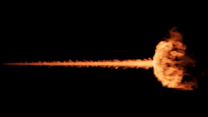 Dynamic orange energy stream on black background ideal for visual effects, game design, or abstract backgrounds adding dramatic flair and movement