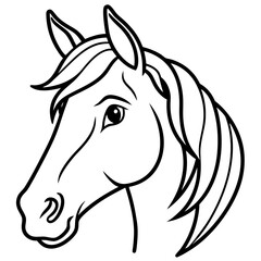 Minimal Horse Head Vector