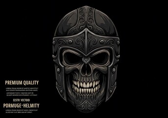Fototapeta premium Obsidian Helm of Shadows
