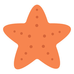starfish flat design illustration