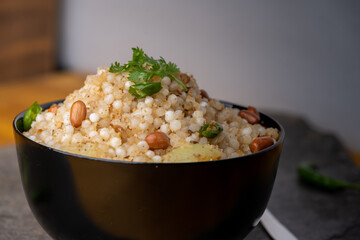 Sabudana khichdi Khichadi is an Indian Fasting Recipe Vrat food consumed during navratri, ekadashi, ganesh chaturthi