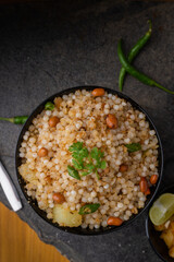 Sabudana khichdi Khichadi is an Indian Fasting Recipe Vrat food consumed during navratri, ekadashi, ganesh chaturthi