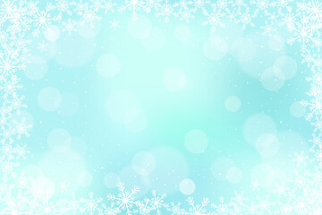 abstract blurred christmas, new year and winter gradient background with bokeh, vector illustration