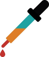 Stylized Dropper with Teal Orange Tube
