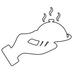Dish line icon