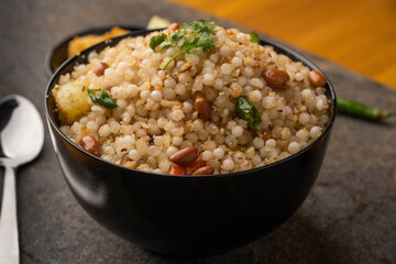 Sabudana khichdi Khichadi is an Indian Fasting Recipe Vrat food consumed during navratri, ekadashi, ganesh chaturthi