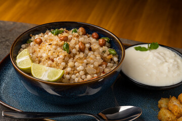 Sabudana khichdi Khichadi is an Indian Fasting Recipe Vrat food consumed during navratri, ekadashi, ganesh chaturthi